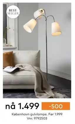 Skeidar København gulvlampe tilbud