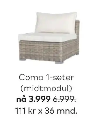 Skeidar Como 1-seter tilbud