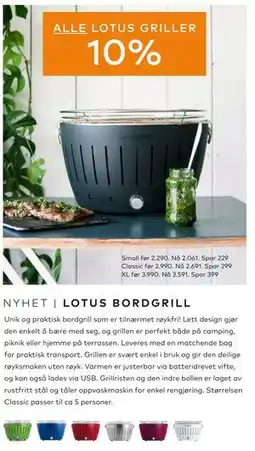Skeidar ALLE LOTUS GRILLER tilbud