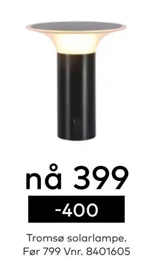 Skeidar Tromsø solarlampe tilbud