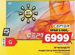 POWER 75 4K Google TV tilbud