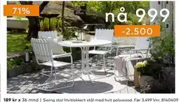 Skeidar Swing stol tilbud
