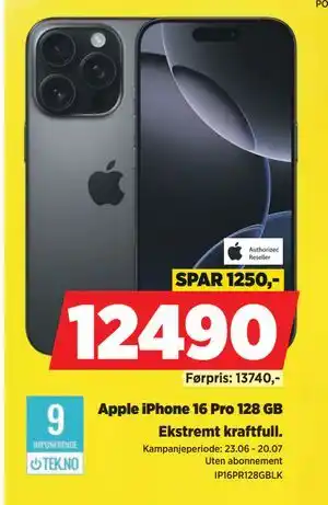 POWER Apple iPhone 16 Pro 128 GB tilbud