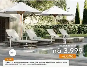 Skeidar Amalfi solseng tilbud