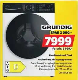 POWER Kombinert vask/tørk tilbud