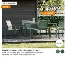 Skeidar Utah spisegruppe tilbud
