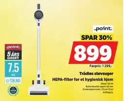 POWER Trådløs støvsuger tilbud