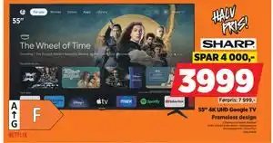 POWER 55 4K UHD Google TV tilbud