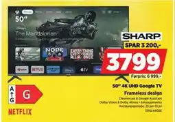 POWER 50 4K UHD Google TV tilbud
