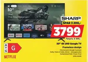 POWER 50 4K UHD Google TV tilbud