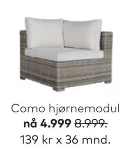 Skeidar Como hjørnemodul tilbud