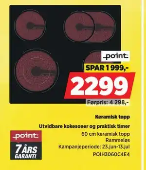 POWER Keramisk topp tilbud