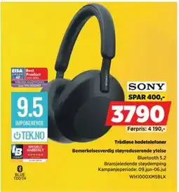 POWER Trådløse hodetelefoner tilbud