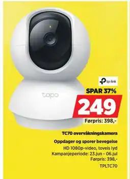 POWER TC70 overvåkningskamera tilbud