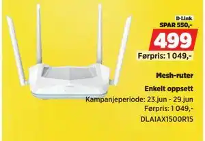 POWER Mesh-ruter tilbud