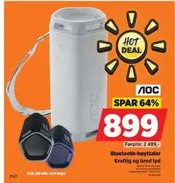 POWER Bluetooth-høyttaler tilbud
