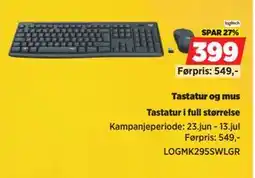 POWER Tastatur og mus tilbud