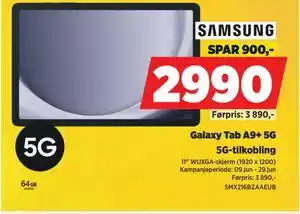 POWER Galaxy Tab A9+ 5G tilbud