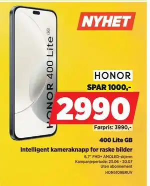 POWER 400 Lite GB. Intelligent kameraknapp for raske bilder tilbud