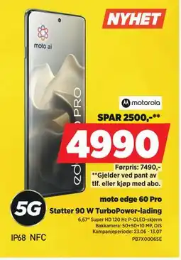 POWER moto edge 60 Pro tilbud