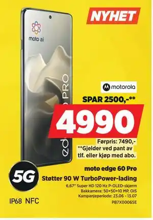 POWER moto edge 60 Pro tilbud