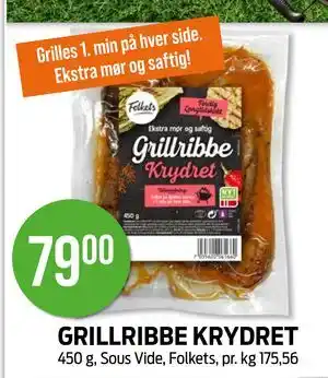Kiwi GRILLRIBBE KRYDRET tilbud