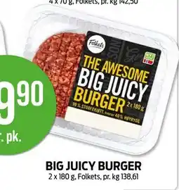 Kiwi BIG JUICY BURGER tilbud