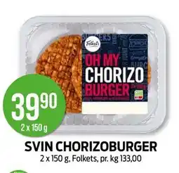 Kiwi SVIN CHORIZOBURGER tilbud