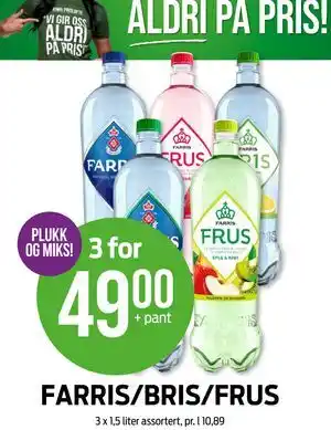 Kiwi FARRIS/BRIS/FRUS tilbud