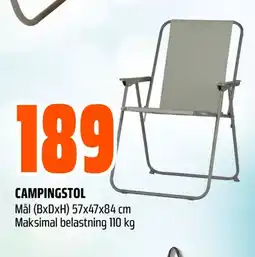 Coop Obs CAMPINGSTOL tilbud