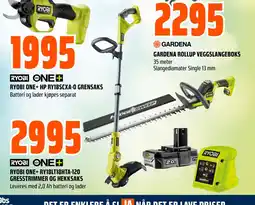 Coop Obs RYOBI ONE+ RY18LT18HTA-120 GRESSTRIMMER OG HEKKSAKS tilbud