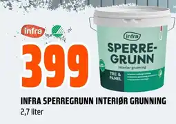 Coop Obs INFRA SPERREGRUNN INTERIØR GRUNNING tilbud