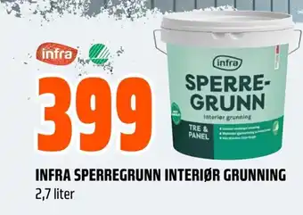 Coop Obs INFRA SPERREGRUNN INTERIØR GRUNNING tilbud