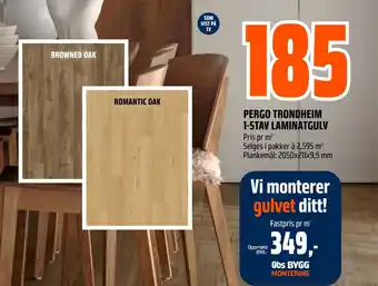 Coop Obs PERGO TRONDHEIM 1-STAV LAMINATGULV tilbud