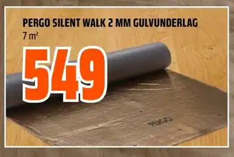 Coop Obs PERGO SILENT WALK 2 MM GULVUNDERLAG 7 m² tilbud