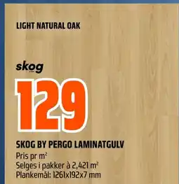 Coop Obs SKOG BY PERGO LAMINATGULV Pris pr m² tilbud