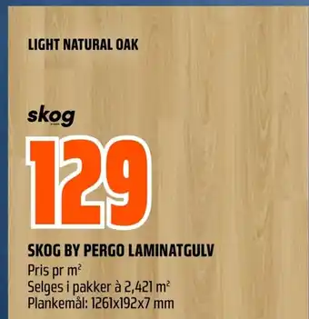 Coop Obs SKOG BY PERGO LAMINATGULV Pris pr m² tilbud