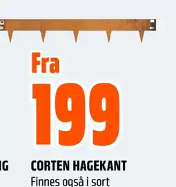 Coop Obs CORTEN HAGEKANT Finnes også i sort tilbud