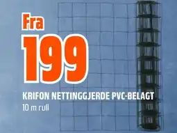 Coop Obs KRIFON NETTINGGJERDE PVC-BELAGT 10 m rull tilbud