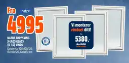 Coop Obs NATRE TOPPSVING 3-LAGS GLASS (U 1,0) VINDU tilbud