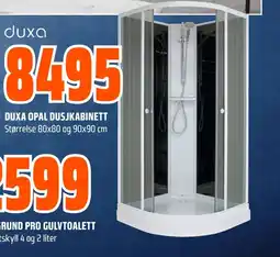 Coop Obs DUXA OPAL DUSJKABINETT tilbud