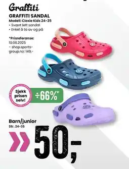 Sport Outlet GRAFFITI SANDAL tilbud