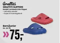 Sport Outlet GRAFFITI SLIPPERS tilbud