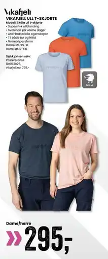 Sport Outlet VIKAFJELL ULL T-SKJORTE tilbud