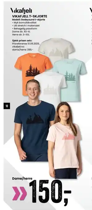 Sport Outlet VIKAFJELL T-SKJORTE tilbud