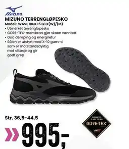 Sport Outlet MIZUNO TERRENGLØPESKO WAVE IBUKI 5 GTX(W)/(M) tilbud