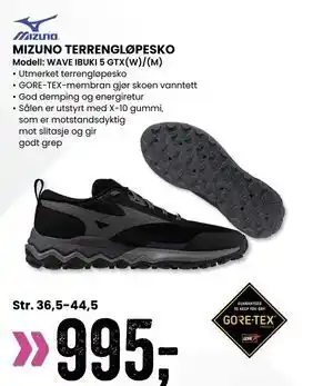 Sport Outlet MIZUNO TERRENGLØPESKO WAVE IBUKI 5 GTX(W)/(M) tilbud