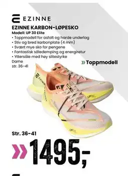Sport Outlet EZINNE KARBON-LØPESKO tilbud