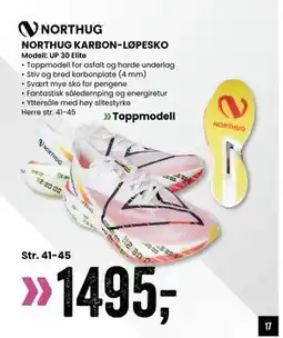 Sport Outlet NORTHUG KARBON-LØPESKO tilbud