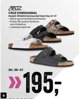 Sport Outlet CRUZ KORKSANDAL tilbud